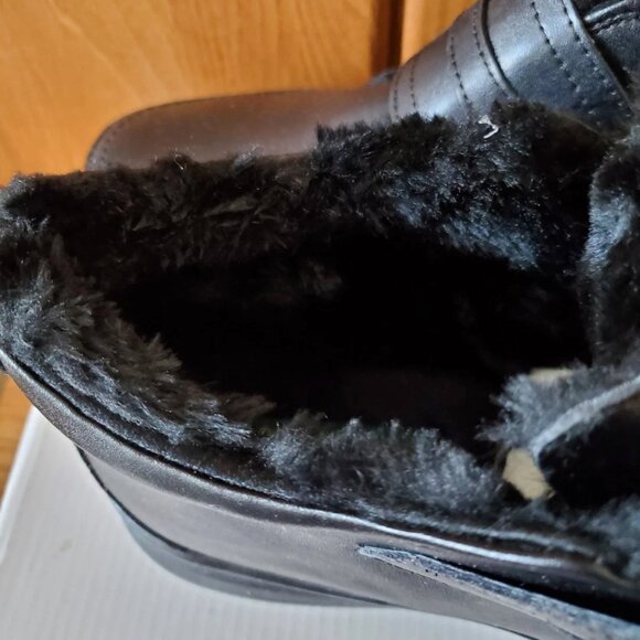 HOOPOE WOMEN BLACK BOOTIES SIZE 9.5 EXTRA WIDE TINA COMFORT ADJUSTABLE NEW - Picture 4 of 11